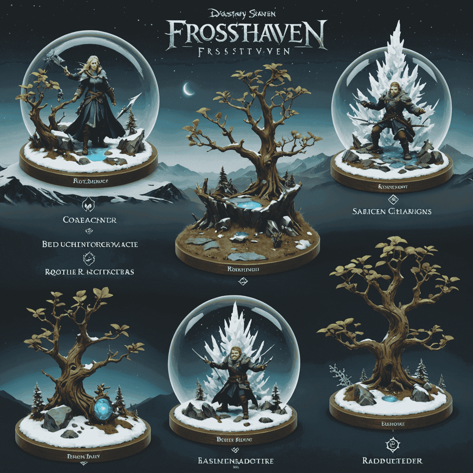 Imagen de la campaña de Kickstarter de Frosthaven mostrando el progreso de la recaudación de fondos y las recompensas ofrecidas